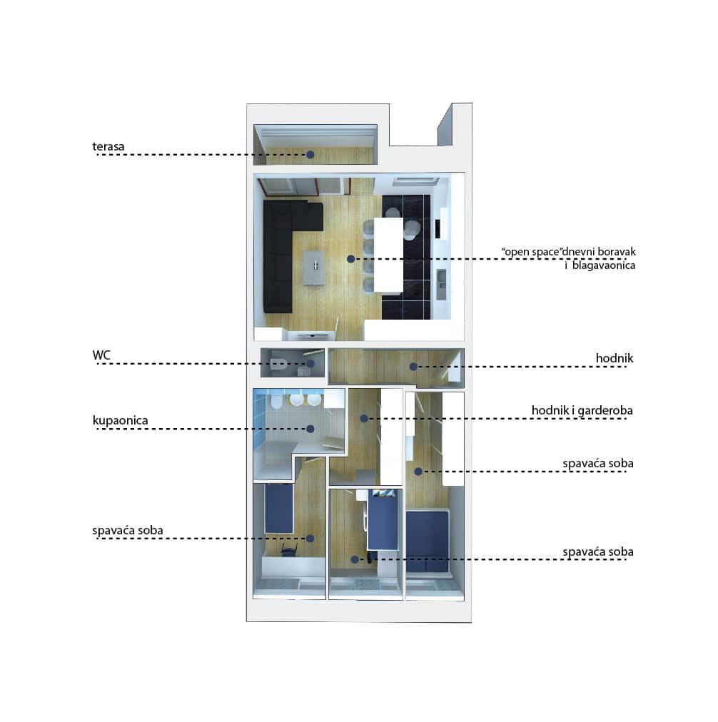 Odabrana varijanta 3D model